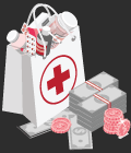 Illustration: Medikamenten Tasche