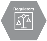 Icon representing regulators sector